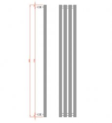 RAK 270 x 1800 Plaza Chrome Radiator