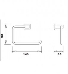 RAK Cubis Toilet Roll Holder
