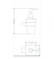 RAK Moon Black Soap Dispenser