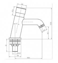 RAK Commercial Non Concussive Basin Tap