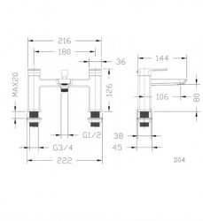 RAK Summit Bath Shower Mixer
