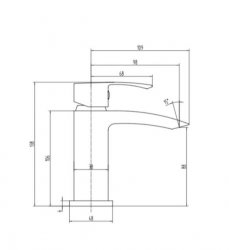 RAK Metropolitan Mini Mono Basin Mixer Tap
