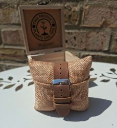 Brown Black Wooden Mens Watch - Botanica