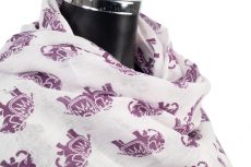 Elephant Design Scarf Cotton Pashmina