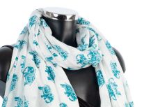Elephant Design Scarf Cotton Pashmina