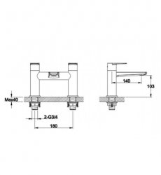 RAK Dimensions Bath Filler