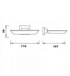 RAK Cubis Soap Dish