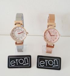 ETON Ladies Watch Metal Mesh Strap Rose Gold Diamante - 3298LM-RG