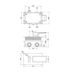 RAK Summit Dual Outlet Concealed Shower Valve