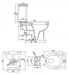 BC Designs Victrion Close Coupled Toilet
