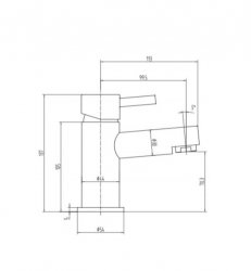 RAK Prima Mini Mono Basin Mixer Tap