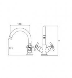 RAK Ella Mono Basin Mixer