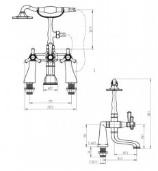 RAK Washington Bath Shower Mixer