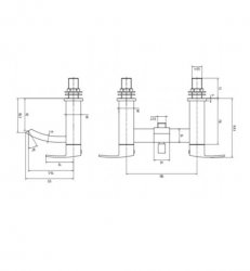 RAK Metropolitan Bath Shower Mixer