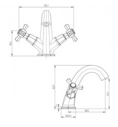 RAK Washington Mono Basin Mixer Tap