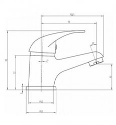 RAK Basic Mini Mono Basin Mixer Tap