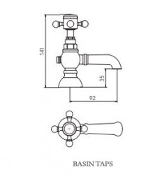 Harrogate Chrome Basin Taps