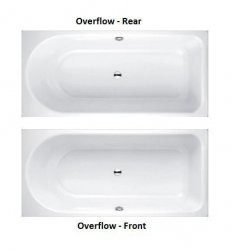 Bette Ocean Rectangular Bath 180 x 80cm (Overflow Rear)