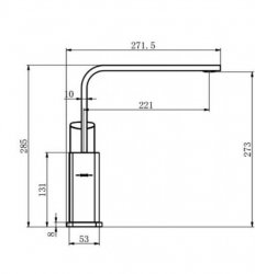 RAK Lisbon Side Lever Kitchen Sink Mixer Tap