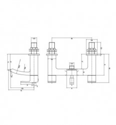 RAK Curve Bath Shower Mixer