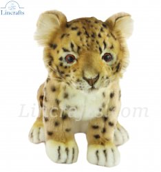 Soft Toy Leopard Amur Wildcat Cub by Hansa (25cm) 7297