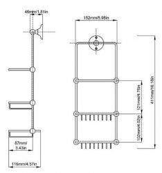 BC Designs Victrion Shower Tidy