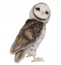 Soft Toy Barn Owl Bird of Prey by Hansa (27cm) 7644