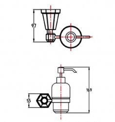 RAK Washington Ceramic Soap Dispenser