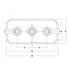RAK Washington Triple Outlet Thermostatic Shower Valve
