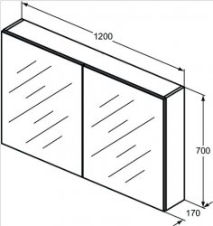 Ideal Standard 120cm Mirror Cabinet