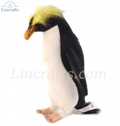 Soft Toy Bird, Snares (Crested) Penguin by Hansa (22cm) 7096