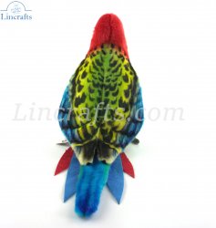 Soft Bird Toy Eastern Rosella Parrot by Hansa (29cm) 8221