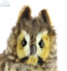 Soft Toy Long Eared Owl Bird of Prey by Hansa (30cm.H) 8083