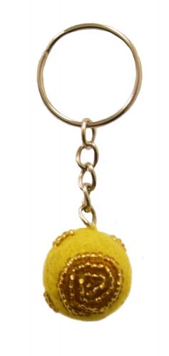 Beaded Keyring - Yellow