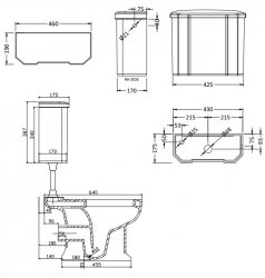 BC Designs Victrion Low Level Toilet
