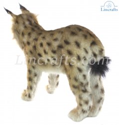 Soft Toy Eurasian Lynx Wildcat Standing by Hansa (33cm) 8070