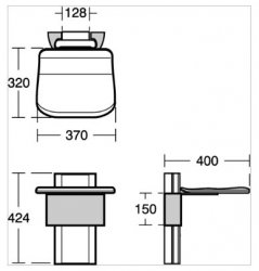 Ideal Standard Miscellaneous Care-Plus Folding Seat 25cm