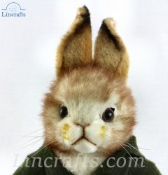 Soft Toy Dressed Boy Bunny Rabbit by Hansa (28cm) 7832