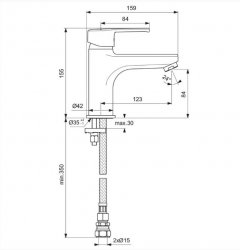 Ideal Standard Calista 1 Hole Bath Filler