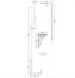 Bayswater Fitzroy High Level Flush Pipe Kit