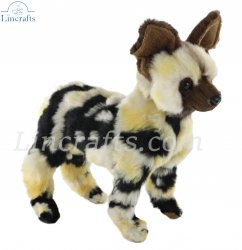 Soft Toy Painted Hunting Wild Dog by Hansa (21cm) 7941