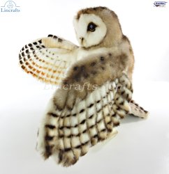 Soft Toy Barn Owl Puppet by Hansa (28 cm) 8396