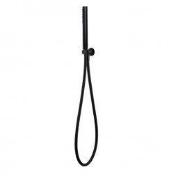 RAK Black Round Shower Handset With Hose And Bracket