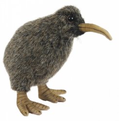 Soft Toy Bird, Kiwi by Hansa (20cm) 3084