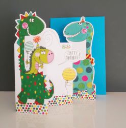 Dinosaur Stegosaurus Happy Birthday Gift, Card & Bag 