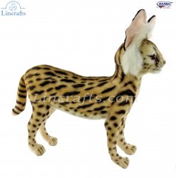 Soft Toy Serval Cat Standing by Hansa (25cm) 8039