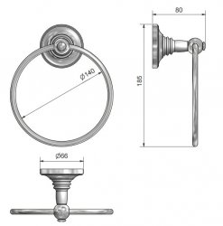 St James Towel Ring