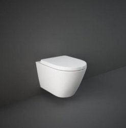 RAK Compact 52cm Rimless Wall Hung Pan With Hidden Fixations