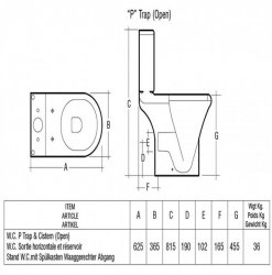 RAK Compact 45cm Deluxe High Close Coupled Full Access WC