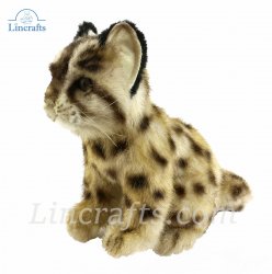 Soft Toy Wildcat, Leopard Cat Shihu by Hansa (20cm) 7739